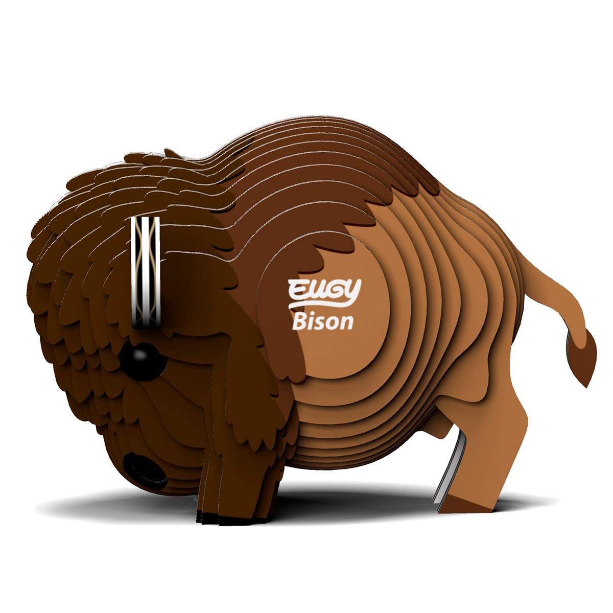 Eugy Bison 3D Puzzle, 24 Piece Eco-Friendly Educational Toy Puzzles For Boys, Girls & Kids Ages 6+