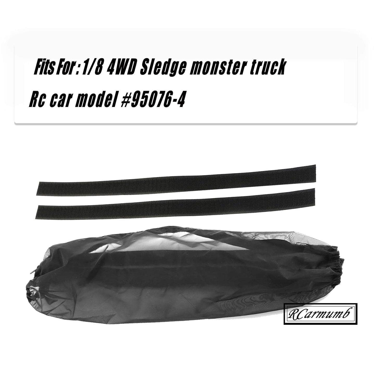 RCarmumb Chassis Guard Dirt Dust Resist Cover for 1/8 Sledge Monster Truck #95076-4,RC Car Chassis Dust Cover, Mesh Cover, Water