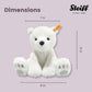 Steiff Lasse Polar Bear Plush Stuffed Animal Toy Friend, White, 11