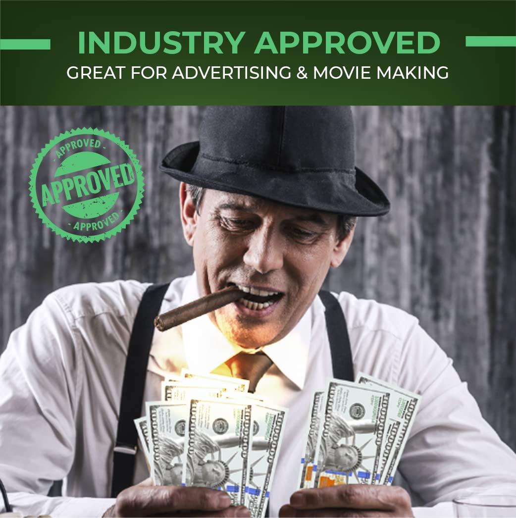 BOOSTEDBLUE 100 Million Dollars Bill | 100 Novelty one Million Dollar Feel, Favorit Choice for Schools| Industry Approved(Mirror