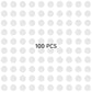 DisplayMore 100Pcs Round Plastic Model Bases 25mm/0.98 inch Wide for Gaming Miniatures or Wargames Role Playing Board Game Figur