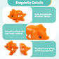 Matching Number Counting Dinosaur Toys With Double-Sided 1 2 3 Number Preschool Learning Sensory Sorting Educational Montessori