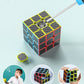 Roxenda Speed Cube Set, Speed Cube Bundle Of 2X2 3X3 4X4 Megaminx Windmill Mirror Cube And Pyramid Cube Smoothly Magic Cubes Collection For Kids & Adults [7 Pack] (Carbon Fiber)