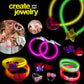 500 Glow Sticks Party Pack Necklaces And Bracelets - Ultra Bright Glow in The Dark Party Supplies, Bulk 8    Mixed Colors 200 St