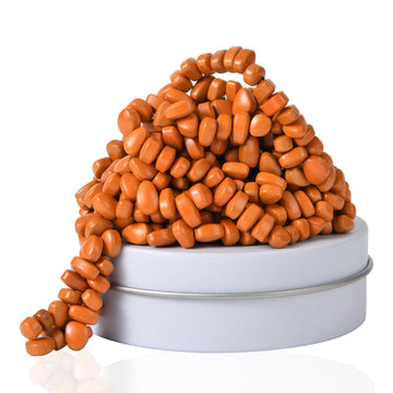 Lcvuuk Magnetic Ferrite Putty Rocks,Orange More Than 300 Weak Magnetic Smooth Ferrite Pebbles, Magnet Rock Desk Toys And Time-Ki