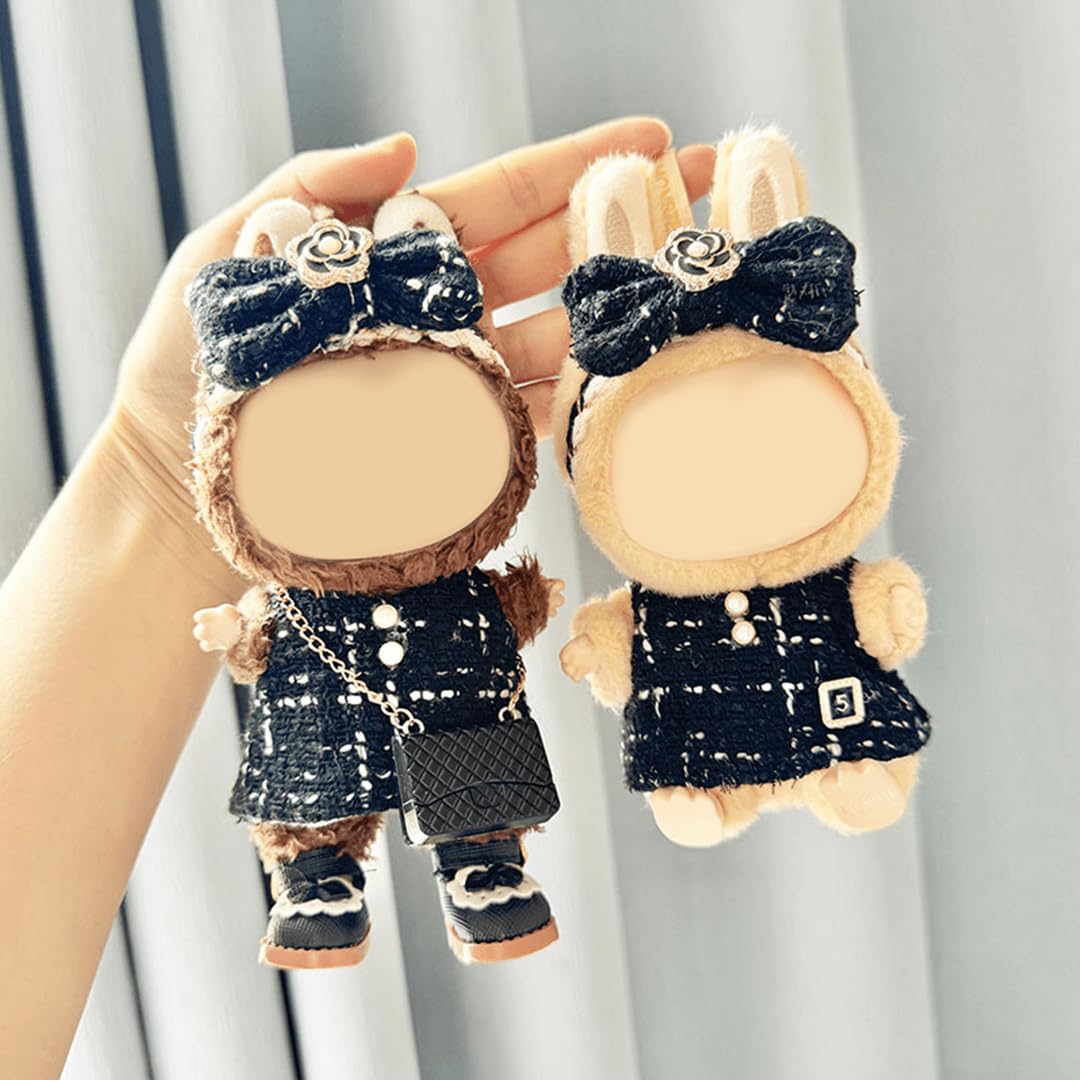 17CM Doll Clothes - Doll Outfit,Chic Style Set for Dolls,17cm Doll Clothes Suitable for Dolls Accessories,Shoes + 1 Clothes + 1