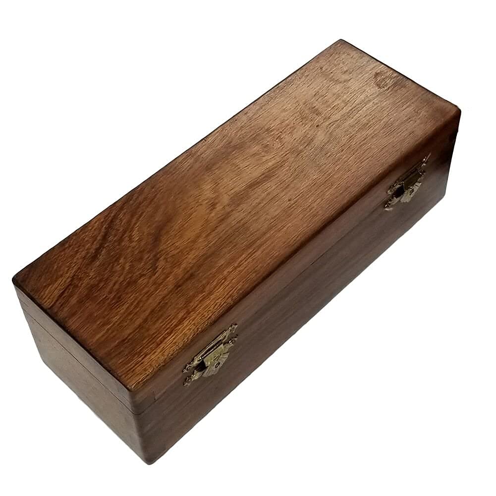 Marion Domino Double Six Creamy Blush Jumbo Tournament Professional Size With Spinners In Dovetail Sheesham Wood Box