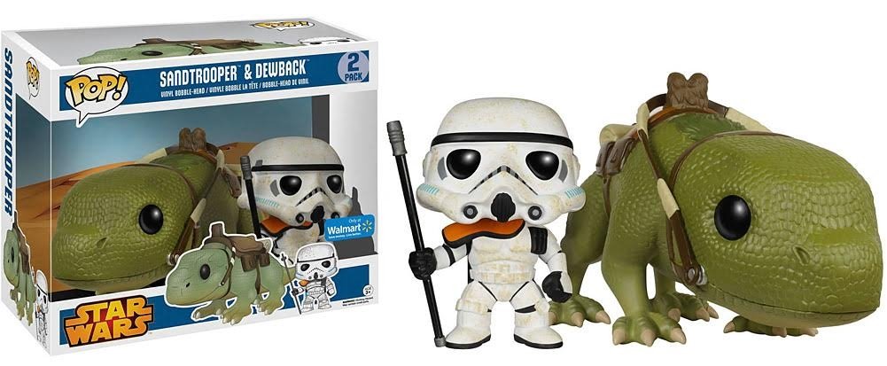 Funko Pop Vinyl Bobblehead, Star Wars Sandtrooper & Dewback Collectible Set
