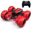 Threeking RC Rotating Stunt Cars Flowering Remote Control Cars Toys with Lights Double-Sided Driving 360-degree Flips Rotating C