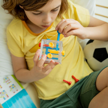 SmartGames Criss Cross Cube 3D Puzzle Game - Brainteaser with 80 Challenges for Ages 8 - mature-themed