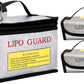 Shhao 3Pcs Lipo Battery Safe Bag Fire-Explosionproof Bag For Rc Vehicle Batteries Other Batteries Storage And Charging Safe (215X145X165Mm+185X75X60Mmx2)