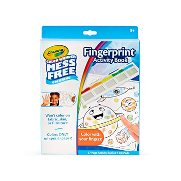 Crayola Color Wonder Mess Free Fingerprint Ink Painting Activity Set, Finger Painting Alternative, Toddler Coloring, Travel Activity, Gift For Toddlers