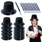 Tigerdoe Party Favors - 24 Pack - Magician Birthday Party Supplies,12 Magician Hats & 12 Magic Wands - Dress Up Costume Accessor