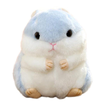 Cuddly Hamster Soft Stuffed Animals Cushion Toy Doll, 4' /10Cm Mouse Plushie Toys Best Birthday Gifts For The Children Kids Baby Toys (Blueness)