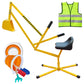 Sand Digger Sandbox Digger Toy, 360Rotating Base, Sturdy Stable Steel Frame Structure-Metal Bucket, Kids Digger Excavator Diggin
