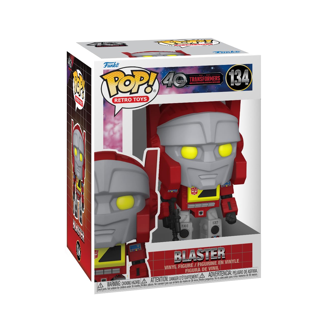 Funko Pop! Retro Toys: Transformers: Generation 1-40Th Anniversary, Blaster