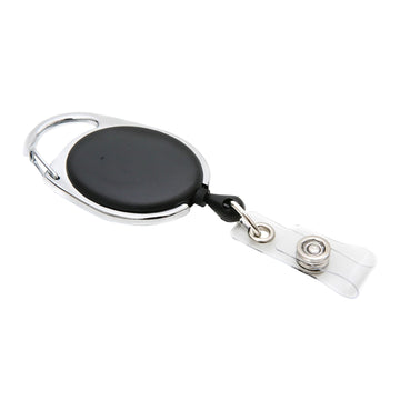 Sicurix Quick Clip Id Card Reel, Black