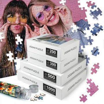Custom Puzzles From Photos, Customized Picture Puzzle 200 Pieces, Personalized Photo Gifts For Birthday Anniversary Wedding Holi