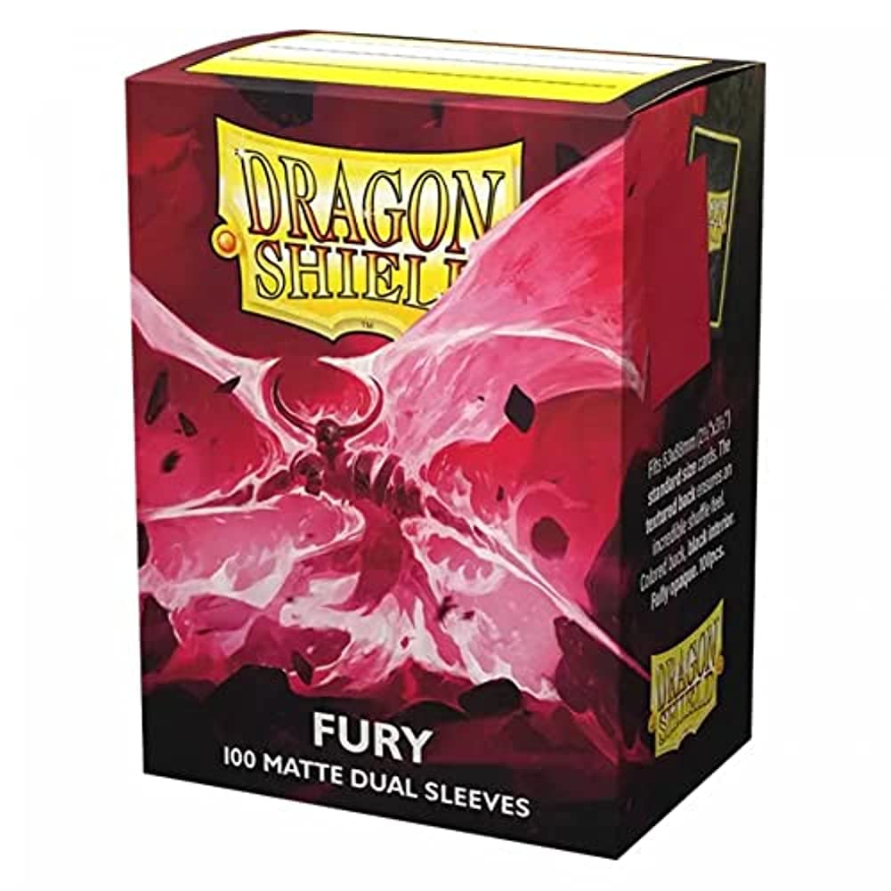Dragon Shield | Matte Dual Standard Size Card Sleeves | 100 CT - Smooth & Tough enhanced TCG Sleeves - Compatible with Pokemon  Flesh & Blood  One Piece & Magic The Gathering | Fury