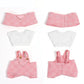 AICase for 17cm Doll Clothes/Outfit Clothes Set for 17cm Doll 3 Piece Set Hat Clothing Boys and Girls Stylish Adorable Dolls Clothes Accessories_Pink