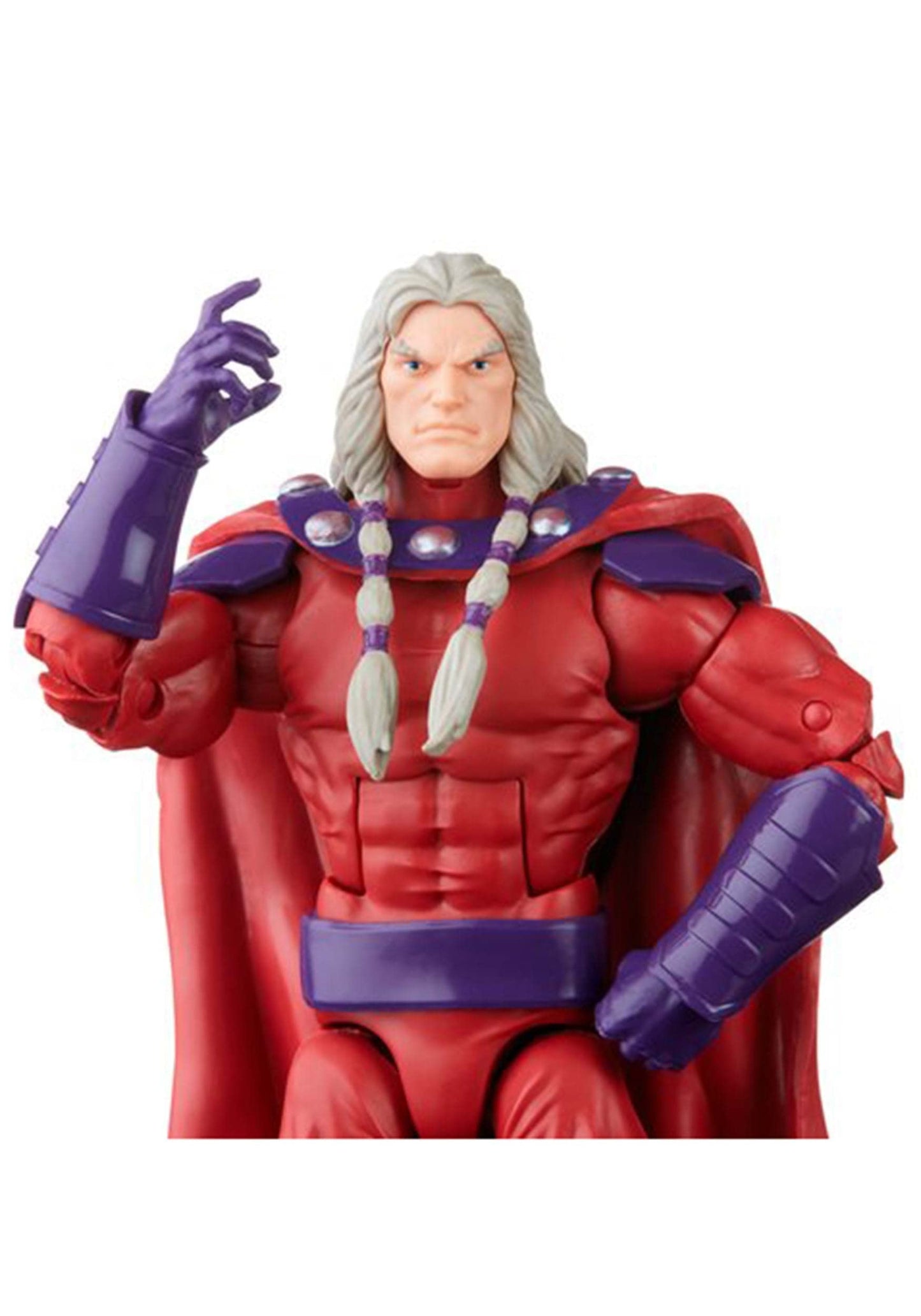 Marvel Legends Series 6-inch Scale Action Figure Toy Magneto  enhanced Design  1 Figure  and 5 Accessories   Red