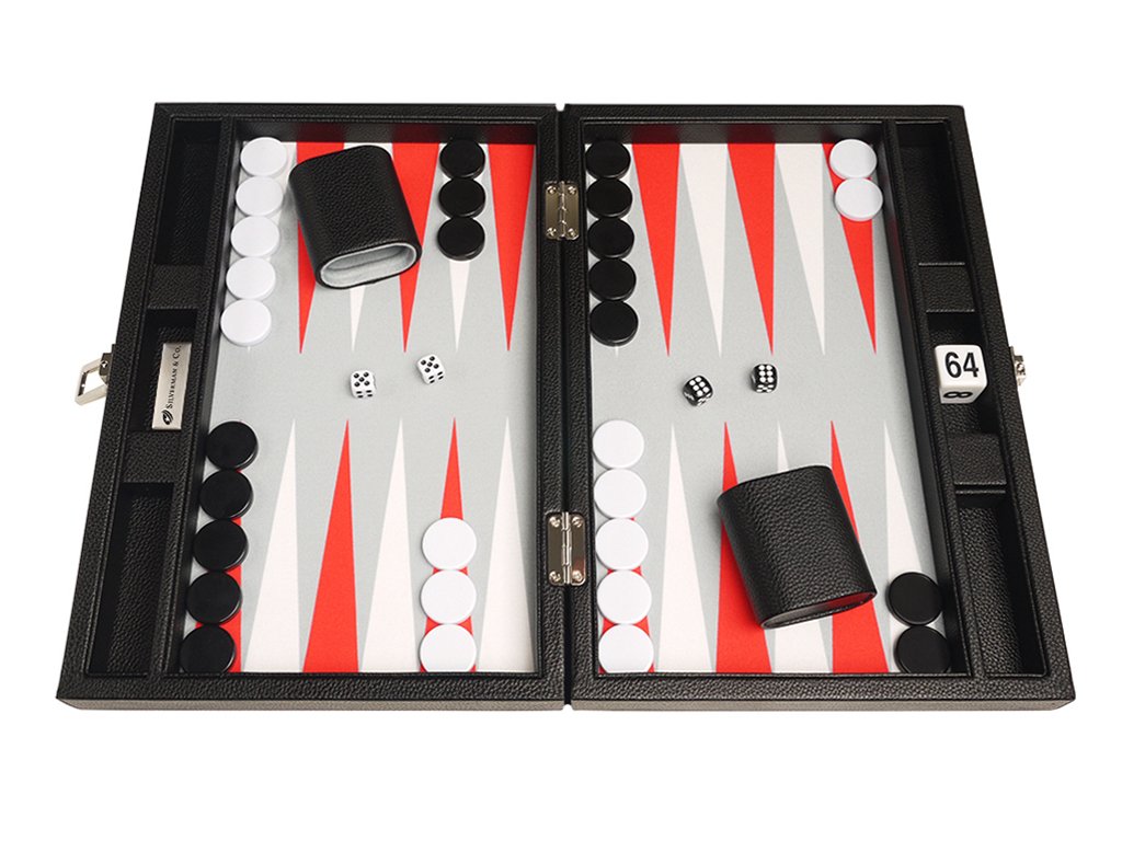 13-inch enhanced Backgn Set - Travel Size - Black Board  White and Scarlet Red Points
