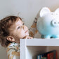 Child To Cherish Ombre Ceramic Piggy Bank, Blue