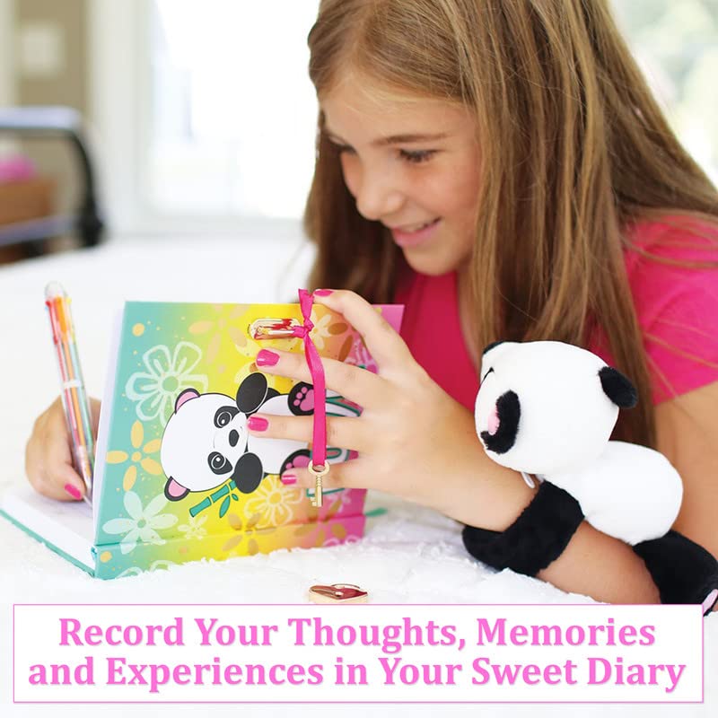 Life Is A Doodle Girls Diary With Lock And Key - Panda Diary For Girls Excellent Gratitude & Prayer Daily Journal For Girls With Lock - Our Kids Journal For Girls Created For Self-Expression