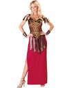 InCharacter Costumes, LLC Gorgeous Gladiator Dress, Red/Brown, Small