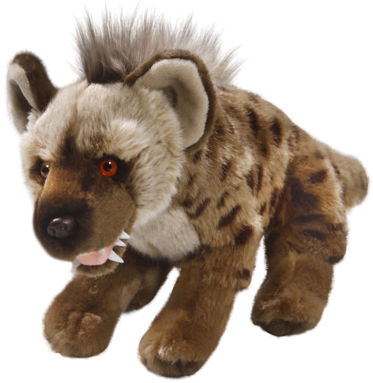 Carl Dick Spotted Hyena Plush Toy, 10.5 inches, Soft Acrylic Material, Model 3282, True to Nature Color