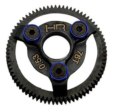 Hot Racing STE876 Hardened Steel Spur Gear (76t 48p)(Blue) - TRA