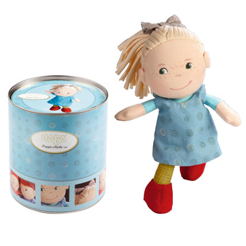 Haba Soft Doll Mirle 8' - First Baby Doll With Blonde Pony Tail For Ages 6 Months +