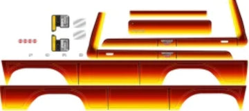 Traxxas 8078 Ford Bronco Decal Sheet, Sunset