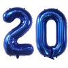 40Inch 20 Balloon Numbers Navy Blue Number 20 Balloons Self-Sealing For Birthday Party Decorations And Supplies Anniversary Part