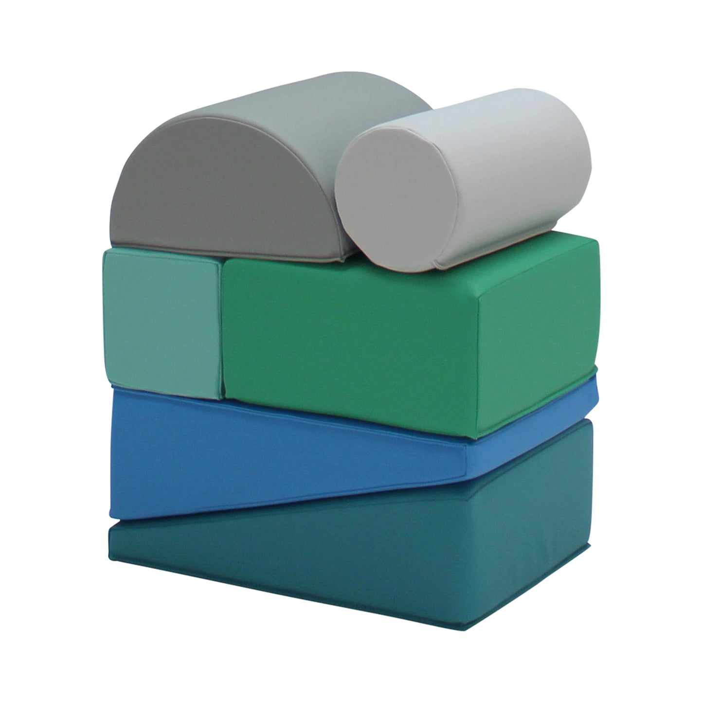 Factory Direct Partners 12273-Ct Softscape Toddler Builder Block Set, Colorful Soft Foam Playtime Building Blocks For Infants An