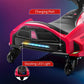 24V Kids Ride On Drift Car For Kids, Electric Drifting Go-Kart Up To 7.5 Mph Variable Speed, Built-In Music,Colorful Led Light,U