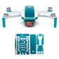 Wrapgrade Skin Compatible With Dji Mavic Mini | Accent Color (Caribbean Blue)