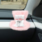 Transwon Car Seat Vent Clip for LABUBU, Seat Chair Carseat Accessories with Flurry Seat Cushion Compatible with Tesla and All Ot