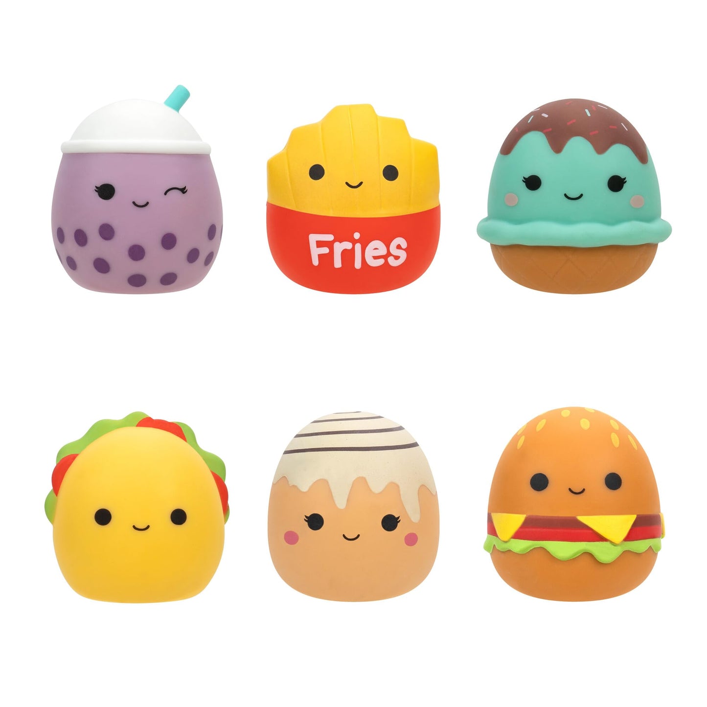 Squishmallows Squooshems Food Series Mini Squishy Toy - 1 Pack, Multi-Color, Collectible Mystery Blind Bag - Gift for Kids