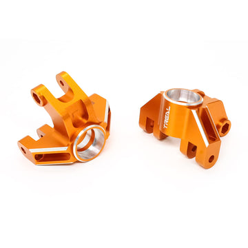 Treal Aluminum 7075 Front Steering Knuckels for Losi LMT (Orange)