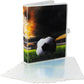 Unikeep Trading Card Binder With Soccer Theme - Card Collection Case With 100 Top Loading Pockets - For Baseball Cards, Soccer Cards, Tcg, Mtg, Pokemon, Or Yugioh