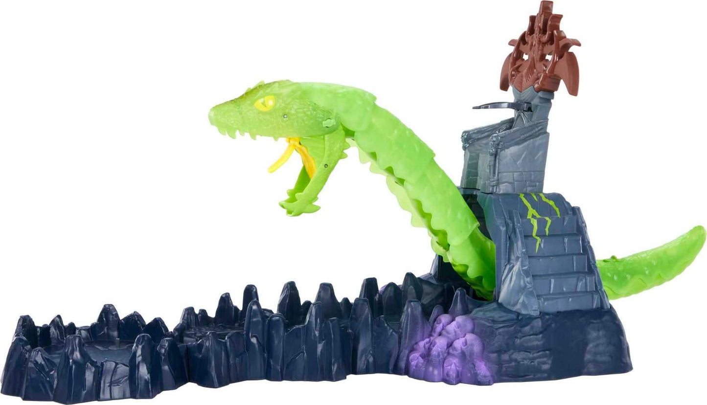 Masters of the Universe He-Man and The Chaos Snake Attack Playset  Skeletor Fortress with 2 Action Figures (He-Man & Skeletor)  Gift for mature-themed Collectors & Motu Fans Ages 4 Years & Older