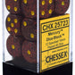 Chessex Manufacturing 25723 Mercury Speckled - 6 Sided 16 Mm Dice Set Of 12