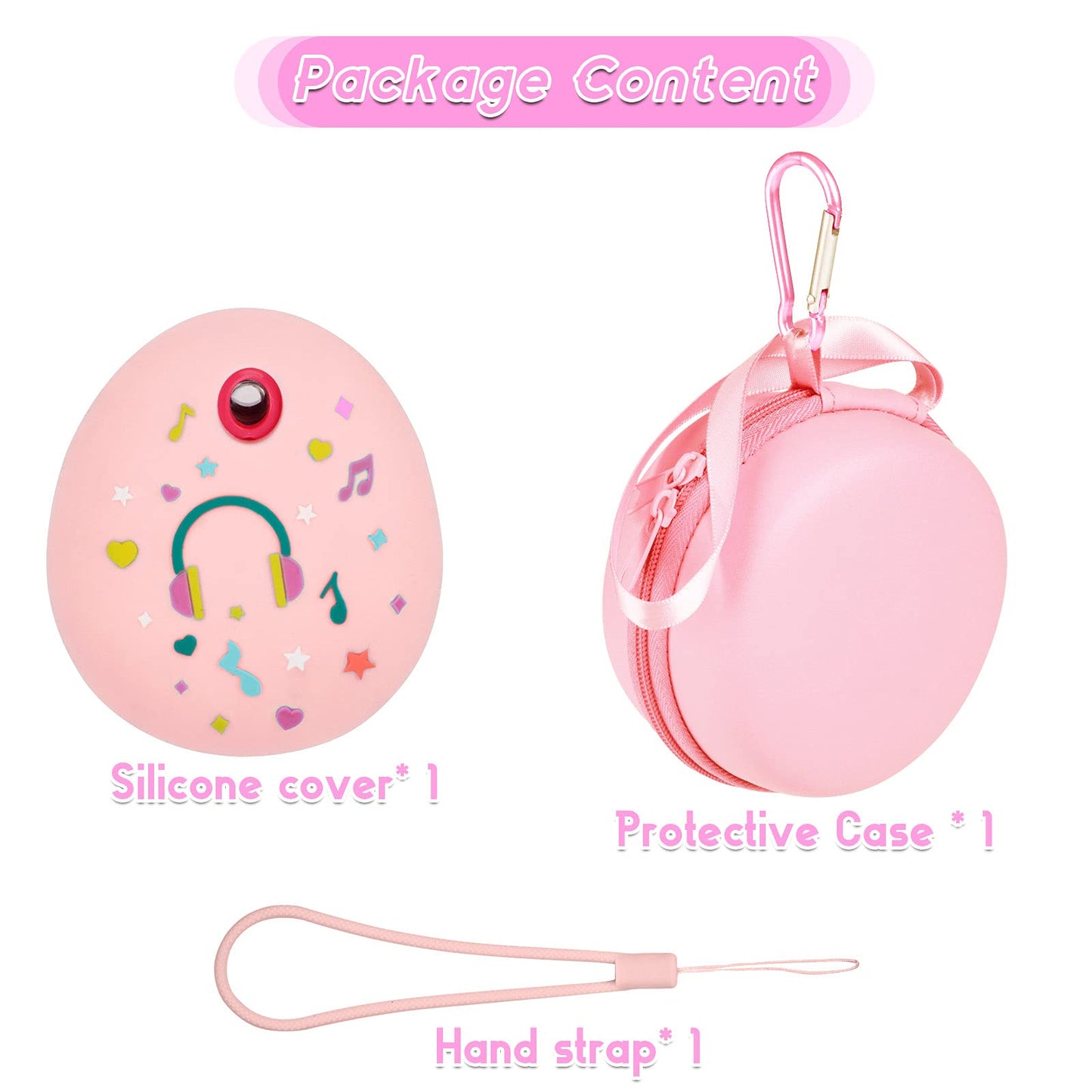 MGZNMTY Travel Carrying Case and Silicone Cover for Tamagotchi Pix Digital Pet Interactive Virtual Toy, Protective Storage Holde