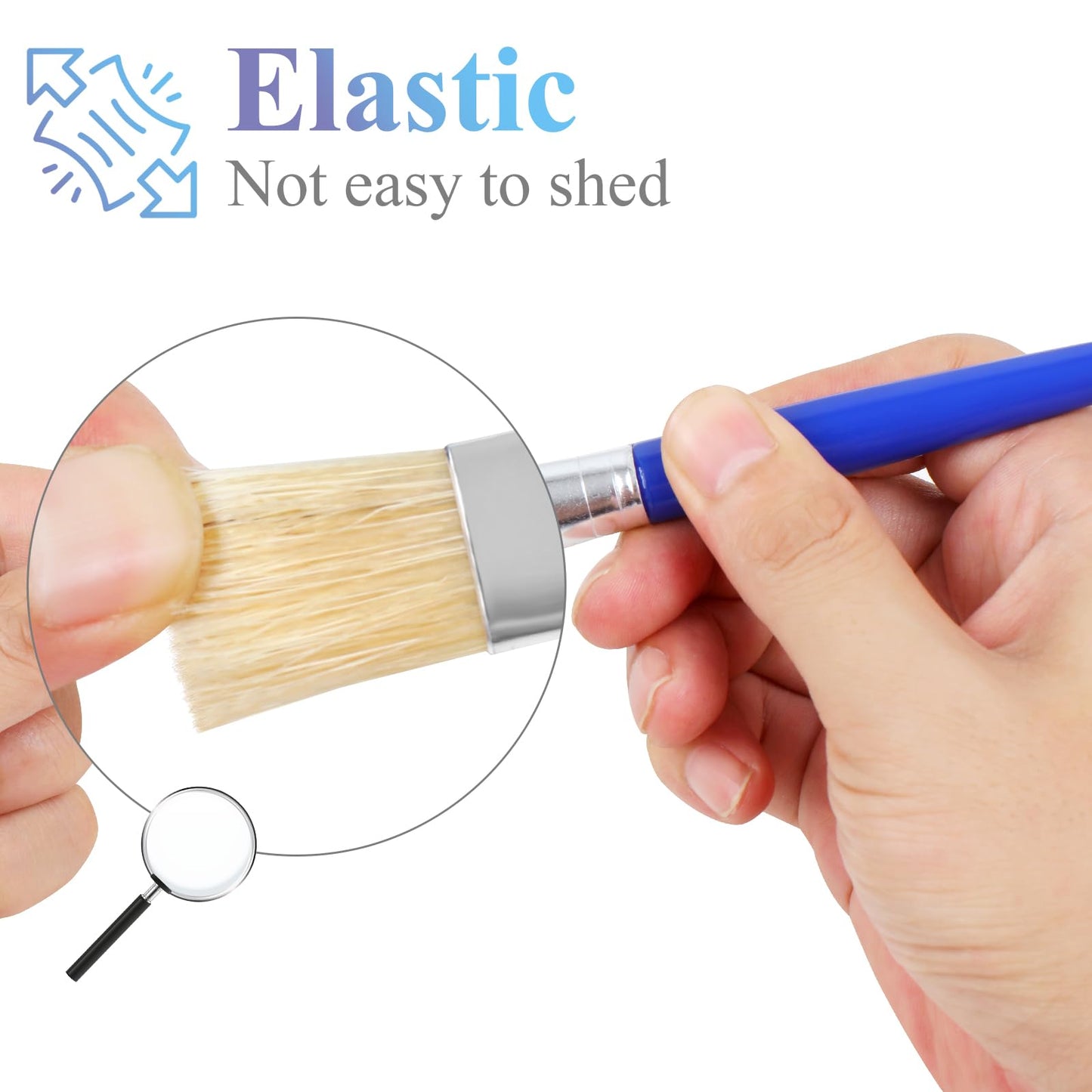 14 Pcs Paint Brushes For Kids, Round And Flat Kids Paint Brushes, Easy Hold And Clean Toddler Paint Brushes, Bristle Craft Paint