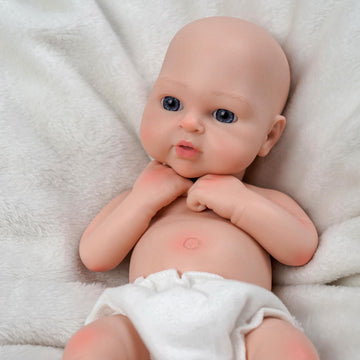 Babeside Lifelike Reborn Baby Dolls Silicone Full Body - Girl 12 Inch - Realistic Baby Dolls Newborn Full Body Silicone Real Life Baby Doll For 3+ Years Old Girls Gifts
