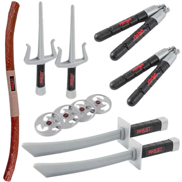 Liberty Imports Ninja Warrior Toy  Role Playset - Kids Pretend Play Dress Up Costume Accessories Set for Children Pretend Play Battles (Set 1)