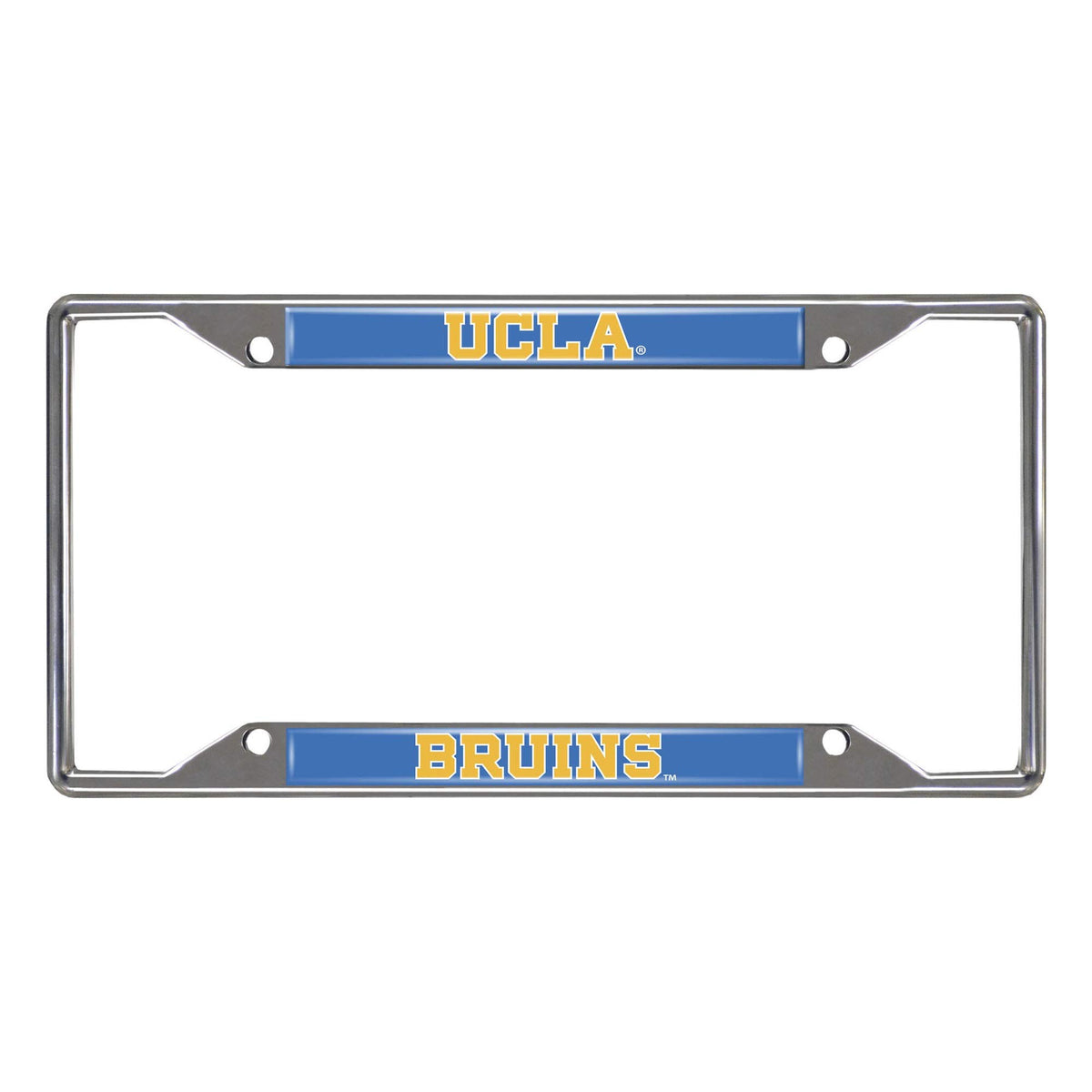 FANMATS 21874 UCLA Bruins Chrome Metal License Plate Frame, Team Colors, 6.25in x 12.25in