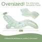 FUNBOY Giant Inflatable Seaglass Green Chaise Lounger - Large Transparent Pool Float Chair for Adults, Perfect for Summer Parties