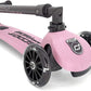 Scoot & Ride Stand-Up Push Scooter For Children Ages 3-6, Highwaykick 3, Rose